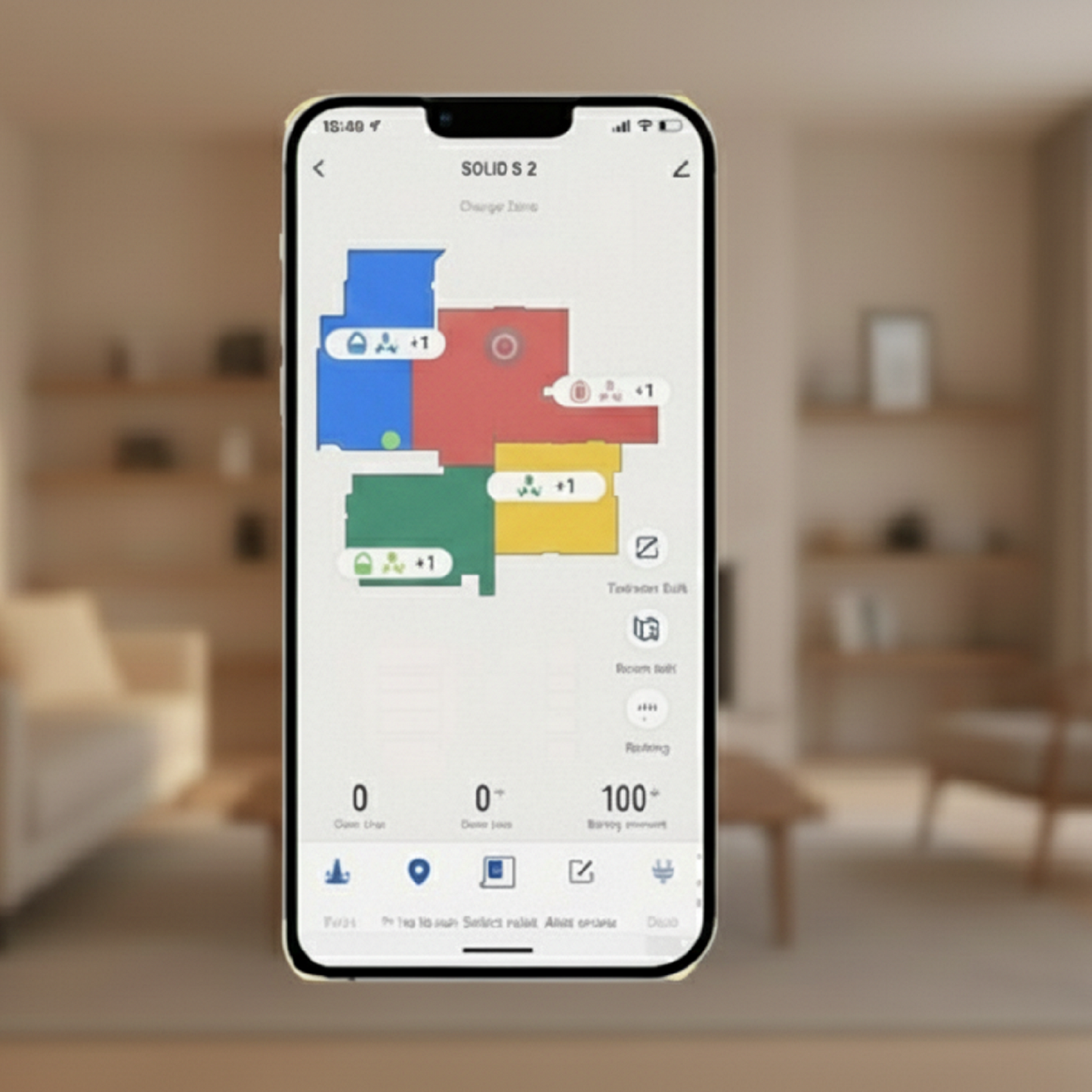 Robot Aspirateur/Laveur S9 - Application sur téléphone.