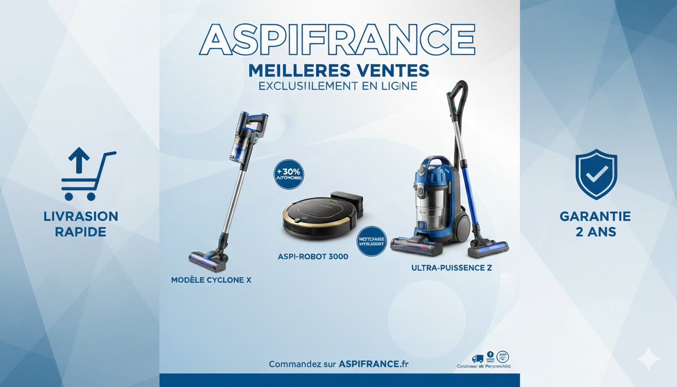 Sélection des meilleures ventes d'aspirateurs et robots de nettoyage 2026