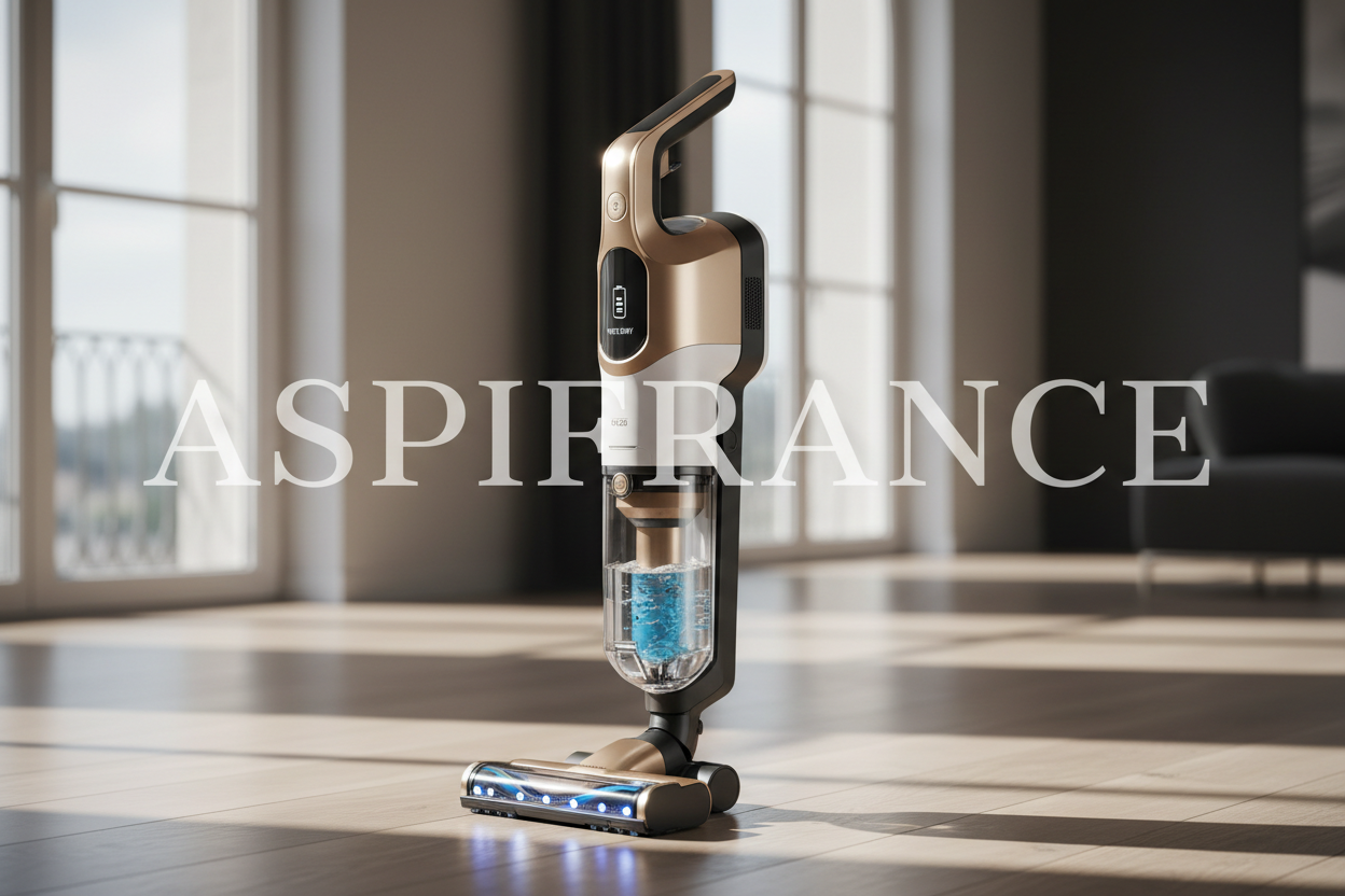 Aspirateur laveur sec et humide 3 en 1 avec auto-nettoyage à l'eau chaude