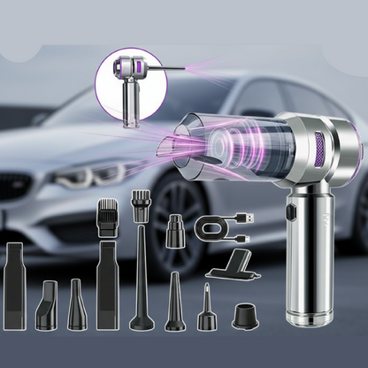 Aspirateur Souffleeur avec une voiture en arrière plan