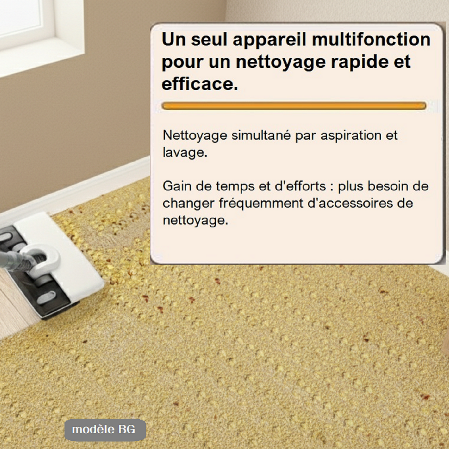 Aspirateur Laveur 2 en 1 First- Modèle BG-02 - Aspire et Lave