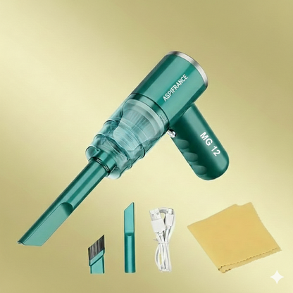 Aspirateur voiture MG-12 en utilisation dans habitacle | Aspi-France
