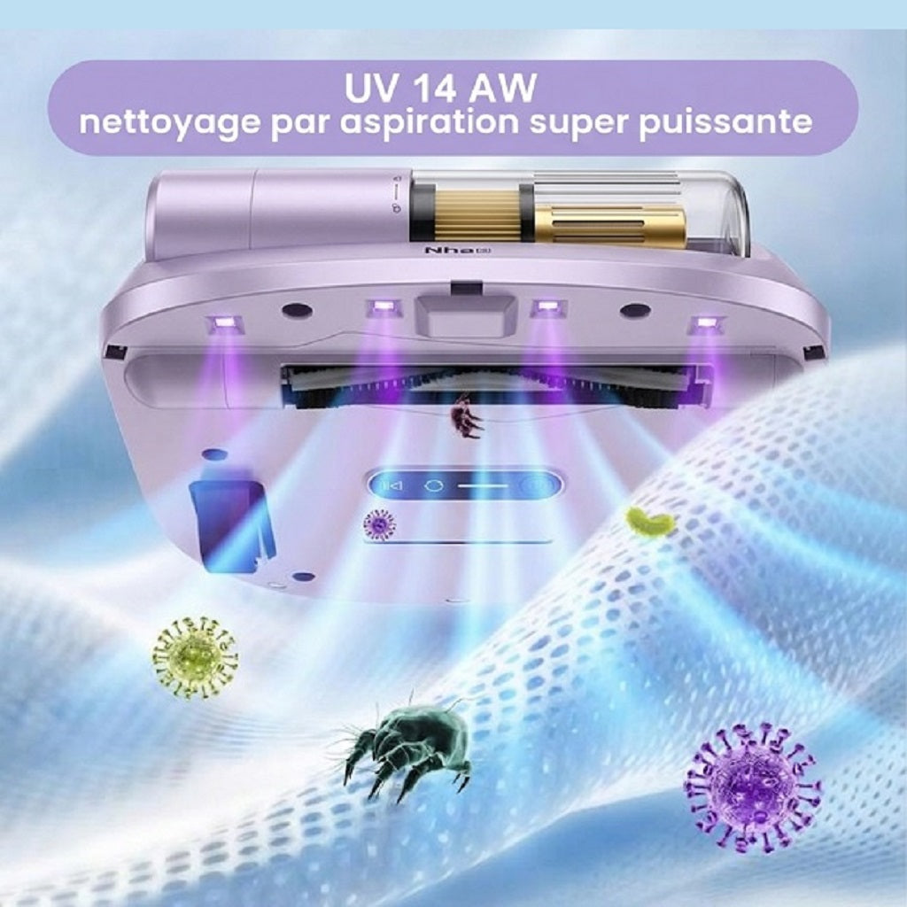Robot Aspirateur Anti-Acariens BOT Série V1 – Nettoyage Automatique UV 14AW