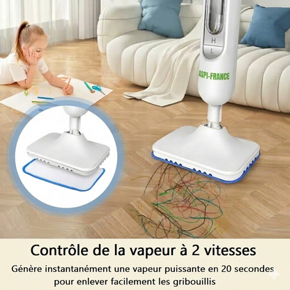 Balai vapeur CD-260 en utilisation sur carrelage | Aspi-France