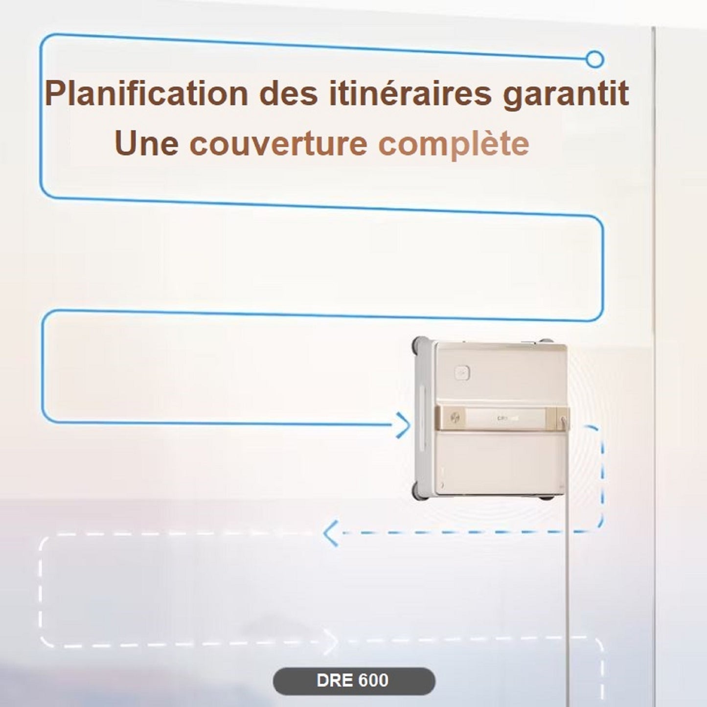 Le robot nettoie horizontal