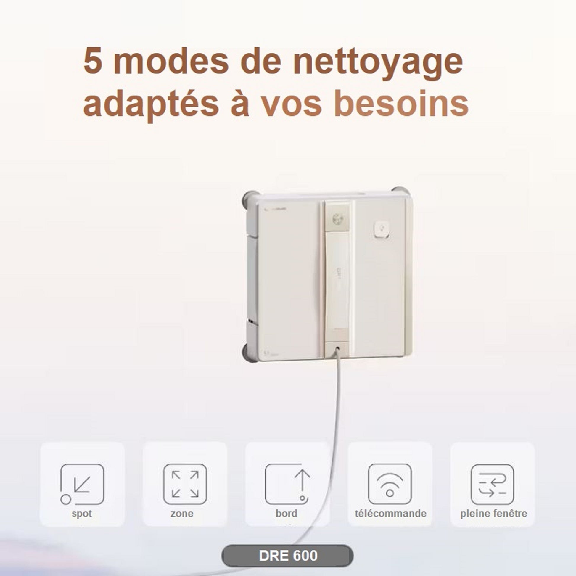 Présentation des 5 modes de nettoyage