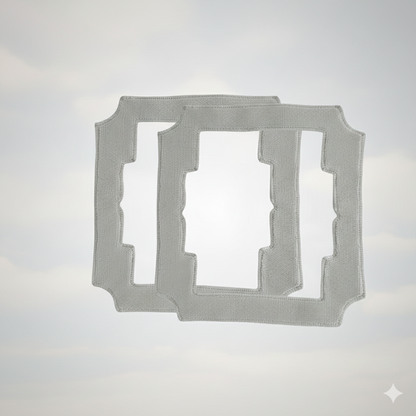 Lot de 2 Fibres de Nettoyage + 2 Rouleaux pour Robot EDC-300