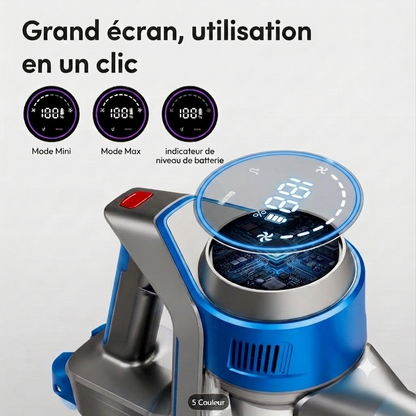 Aspirateur Balai Sans Fil B-510-E – 70 KPA | 55 min | Écran LED | 2 Modes