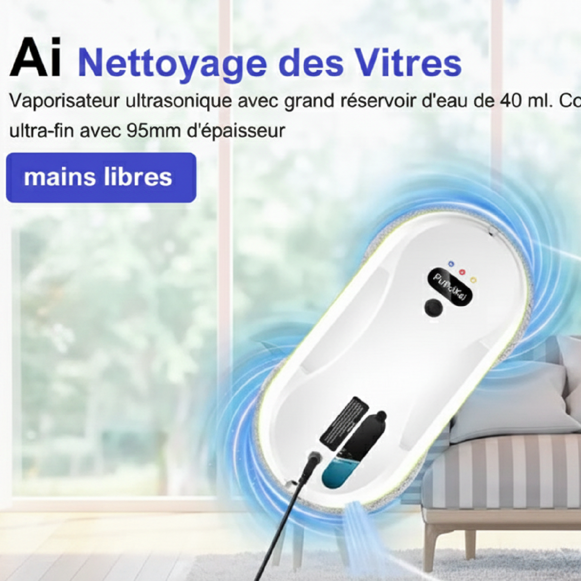 Robot Lave-Vitre -  RLV-08 - Robot sur vitre