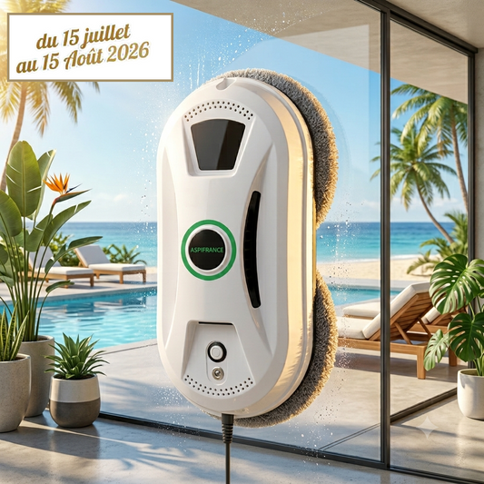 Robot Lave-Vitre RAL-05 - Aspiration 5600Pa & 3 Modes de Nettoyage - Spécial été
