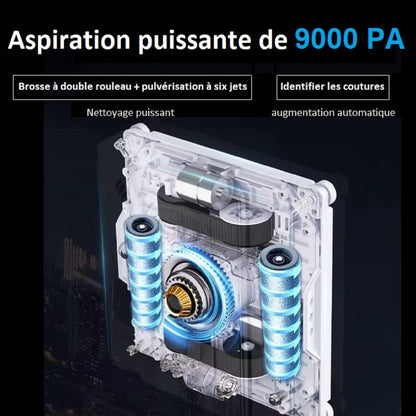 Robot Lave-Vitre EDC300 - Aspiration Puissante & Double Rouleau