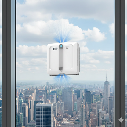 Robot Lave-Vitre EDC300 - Aspiration Puissante & Double Rouleau