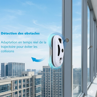 Robot lave-vitre RAL-05 sur vitre - nettoyage automatique | Aspi-France