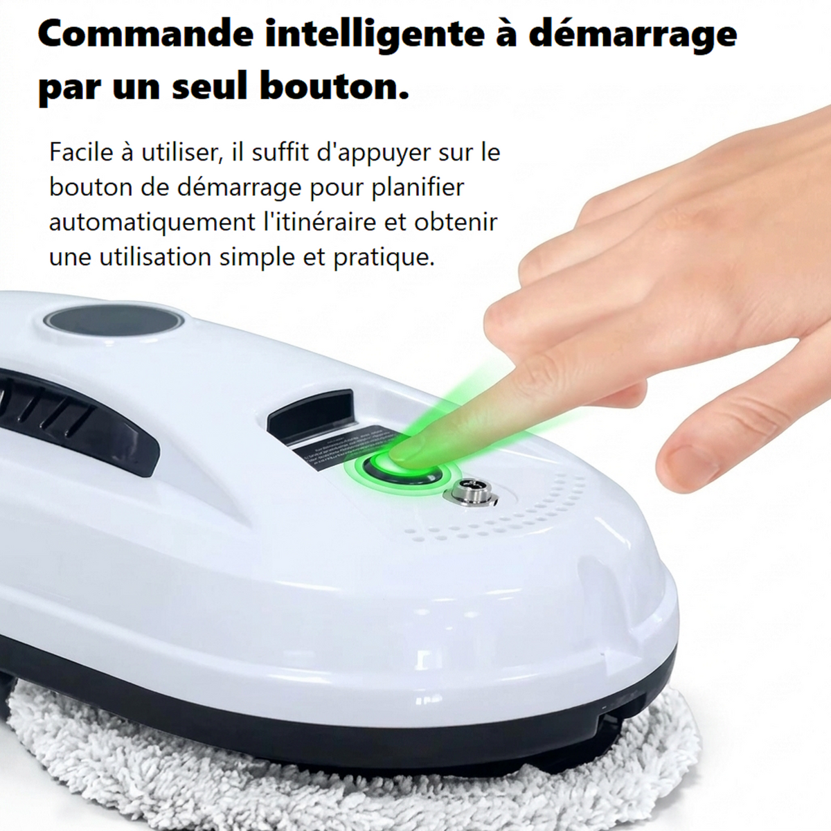 Robot lave-vitre RAL-05 sur vitre - nettoyage automatique | Aspi-France