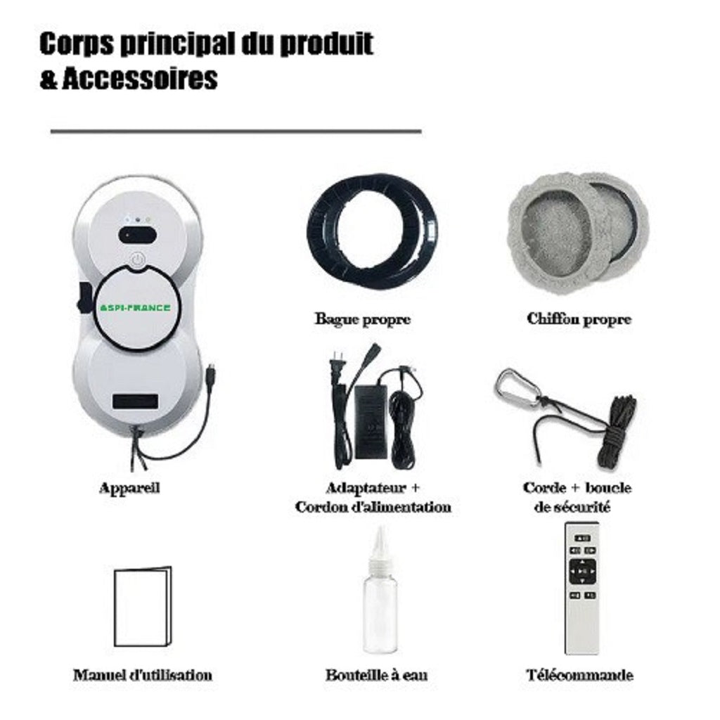 Robot lave-vitre RAL-10 détail du contenu | Aspi-France