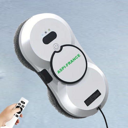 Robot lave-vitre RAL-10 en action sur vitre | Aspi-France