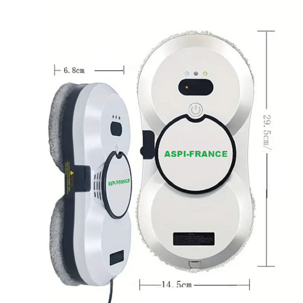 Robot lave-vitre RAL-10 en action sur vitre | Aspi-France