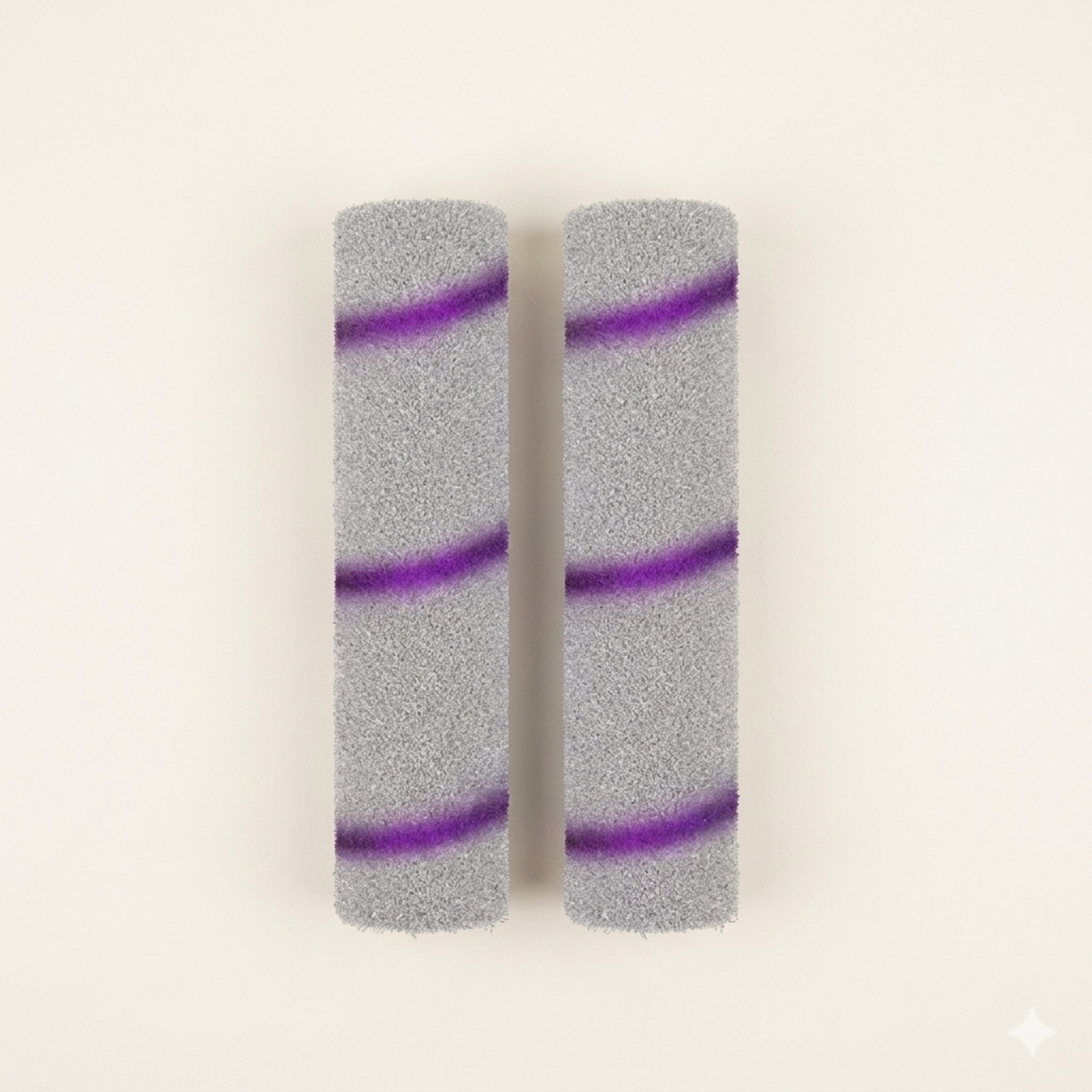 Lot de 2 Fibres de Nettoyage + 2 Rouleaux pour Robot EDC-300