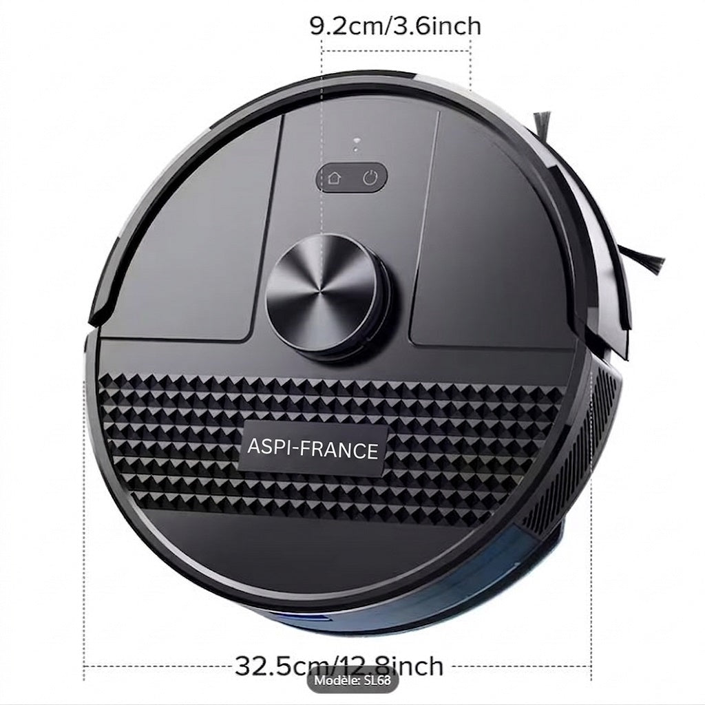Robot Aspirateur Laveur SL68 – 3 en 1 | 7500 Pa | Wi-Fi & Serpillère | Aspi-France