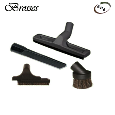 Lot de 4 brosses noires edc 1 500 1